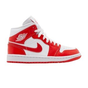 Womens Air Jordan 1 Mid 'Habanero Red